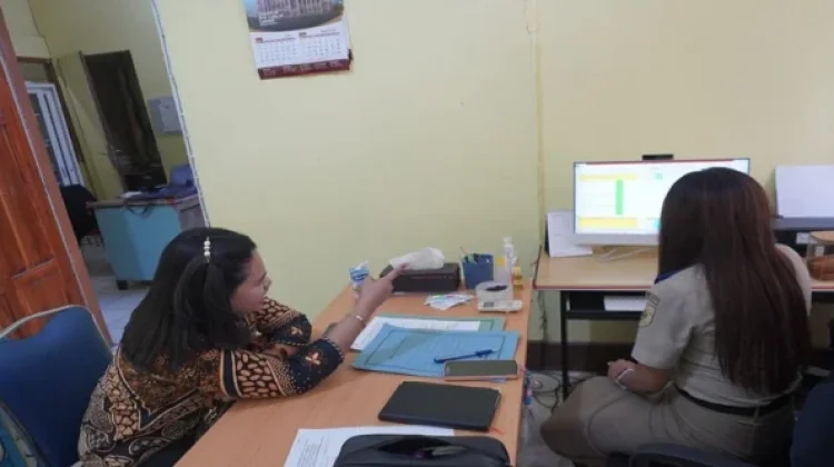 Kanwil NTT kunjungan ke Kantah Belu Terkait Kearsipan