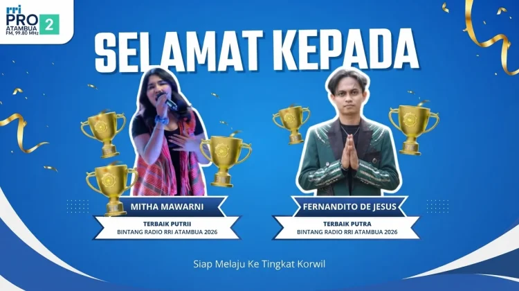Fernandito dan Mitha keluar sebagai Terbaik Putra dan Putri Lomba Bintang Radio
