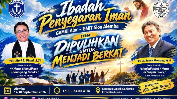 GMIT Sion Alemba dan GAMKI Alor Gelar Ibadah Penyegaran Iman dan Kemah Rohani