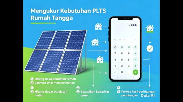 Kebutuhan PLTS Rumah Tangga Dapat Dihitung Secara Sederhana