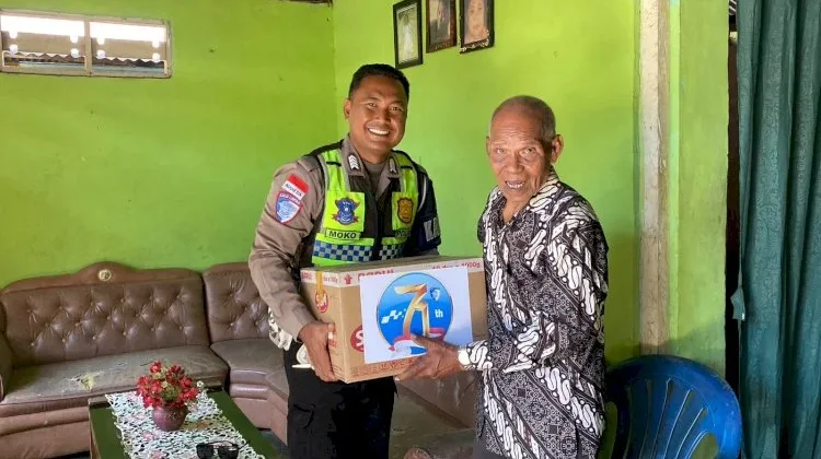 Sambut Hari Lalu Lintas ke-71, Satlantas Polres Alor Anjangsana ke Purnawirawan