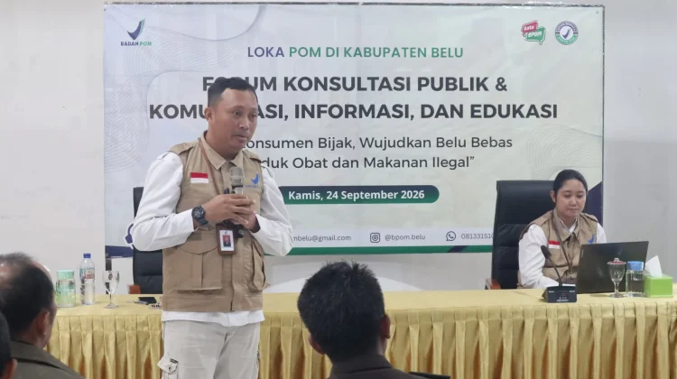 Kepala Loka POM Belu, Mengajak Masyarakat Cegah Peredaran Obat dan Makanan Ilegal