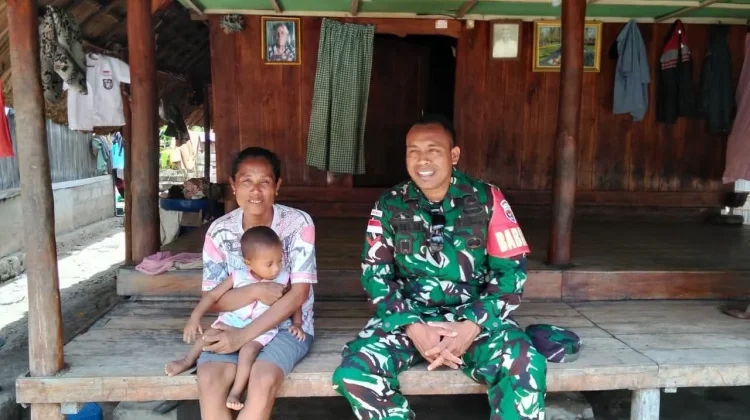 Babinsa Rabasahain Imbau Orang Tua Jaga Kesehatan Anak