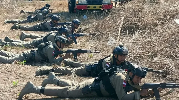 Kompi 4 Yon A Pelopor Perkuat Kesiapan Melalui Jungle Warfare