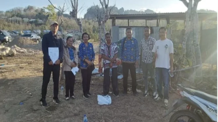 Kantah Belu Peninjauan Lapang PTP di Kelurahan Umanen