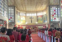 Merayakan Imlek, Etnis Tionghoa Belu Gelar Misa Syukur