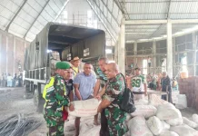 Dandim TTU Bantuan Semen untuk Gereja Katolik Bitefa