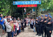 Brimob Alor Wujudkan Harapan Warga setelah Dua Puluh Tahun Menanti Jembatan