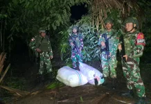 Yonarmed 12 Kostrad Amankan Perbatasan dari Penyelundupan