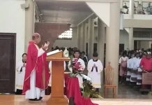 Uskup Atambua Mengajak Umat Katolik Lebih Berani Memerangi Permusuhan