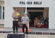 Kapolres Belu Pimpin Upacara Gelar Pasukan Operasi Semana Santa Turangga 2026