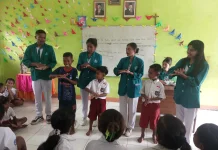 Edukasi Mahasiswa PKL terkait Pola Hidup Sehat sejak Dini Tuai Pujian Pihak Sekola