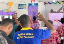 Warga Binaan Lapas Kalabahi Terima Pelayanan Kasih Paskah Dari GBI