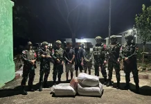 Yonarmed 12 Kostrad Amankan 47 Ball Tembakau di Jalur Ilegal Perbatasan