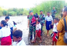 Pangdam IX/Udayana Tinjau lokasi pembangunan Jembatan Penunjang Aktivitas Warga