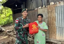 Yonarmed 12 Kostrad Hidupkan Semangat Kartini Dengan Aksi Sosial di Perbatasan