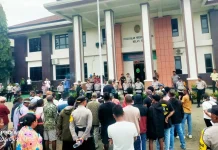 Wakapolres Belu Pimpin Anggota Kawal Aksi Damai Masyarakat Suku Bei Hale