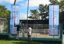 Semarak Pesta Bola 2026, RRI Atambua Pasang Spanduk