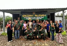 12 Hari Anggota Satgas Bangun Rumah Layak Huni Bagi Korban Kebakaran Rumah di Belu
