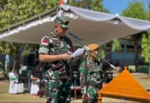 Danrem 161/Wira Sakti Pimpin Pembukaan Karya Bakti Skala Besar TNI AD di Alor