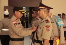 Kapolres Belu Pimpin Serah Terima Jabatan Kapolsek Kakuluk Mesak
