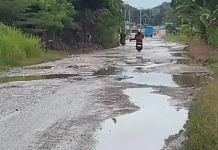 Jalan Lintas Batas Timor Leste di Malaka Rusak Parah