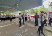 Polres Belu Gelar Upacara Pemakaman Purnawirawan