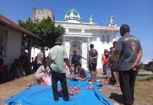 Penyembelihan Kurban di Masjid Al-Ansar Hulnani Jadi Wujud Kepedulian Sosial