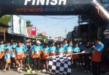 Empat Tahun Anniversary, Strong Gym Atambua Gelar Fun Run