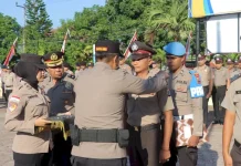 Sebanyak 33 Personel Polres Alor Terima Kenaikan Pangkat Periode 1 Juli 2026