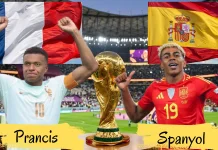 Head to Head Prancis dan Spanyol; Spanyol Sedikit Lebih Unggul