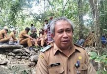 Pemkab TTU-Tua Adat Bikomi Lakukan Ritual adat Sambut Pesawat Kefa Air