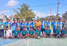 Turnamen Voli Meriahkan HUT Ke-81 RI, Warga Desa Fafoe Antusias Berpartisipasi