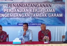PT Blue Ocean Salt dan Pemilik Lahan, Tanda Tangani PKS Pengembangan Lahan Garam