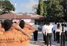 Lapas Kelas 2 B Atambua Melaksanakan Upacara Bendera Peringatan HUT Kemerdekaan