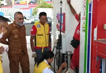 Sebanyak 10 Nozzle BBM di SPBU Wekatimun Dilakukan Tera Ulang
