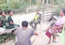 Babinsa Betun Imbau Warga Babotin Jaga Kesehatan Anak dan Kebersihan Lingkungan