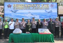Polres Belu Beri Kejutan HUT ke-81 TNI di Sejumlah Markas Perbatasan