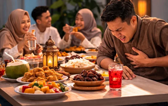 Buka Puasa Berlebihan Bisa Picu Gangguan Lambung