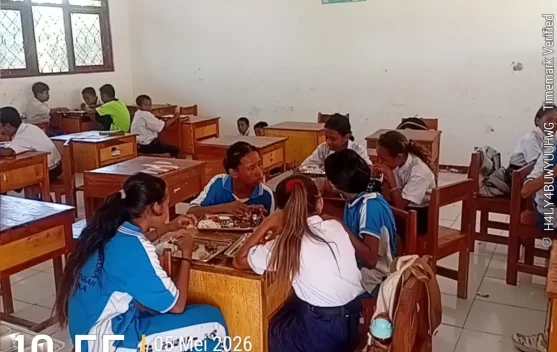 Program Makan Bergizi Gratis di SMP Negeri Fahiluka Berjalan Lancar