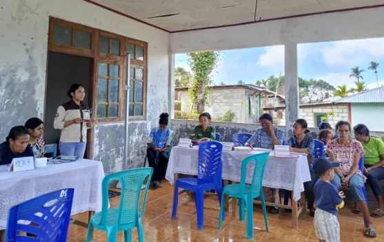 Mahasiswa KKN Gerakan NTT Sehat di Desa Sallu, Gelar Edukasi Penyuluhan Stunting