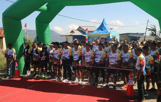 Ratusan Peserta Mengikuti Lomba Lari "Fun Run" di Kecamatan Lamaknen Selatan