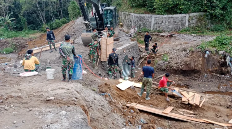 Pemasangan Gorong-Gorong Aramco di Tawar Begi Capai 60 Persen