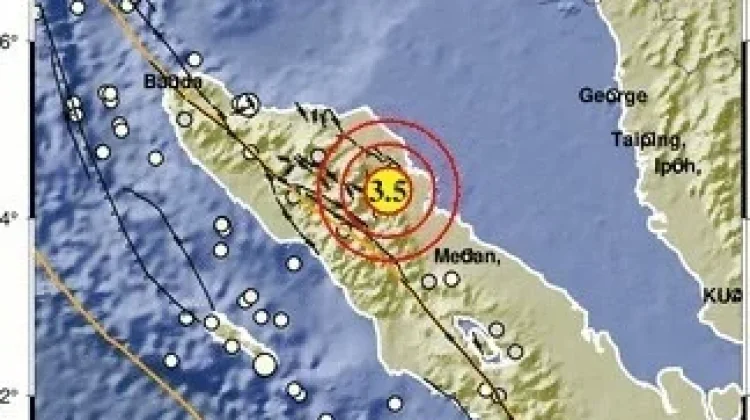 Gempa Magnitudo 3,5 Guncang Aceh Tamiang