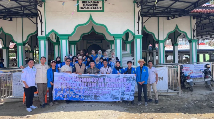 Mahasiswa Psikologi UIN Ar-Raniry Tuntaskan KPM Kebencanaan