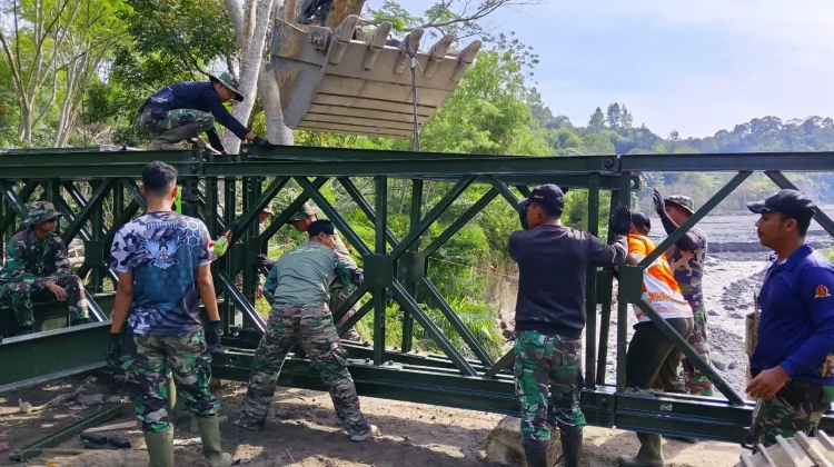 Pengerjaan Jembatan Bailey Lukup Sabun Capai 25 Persen