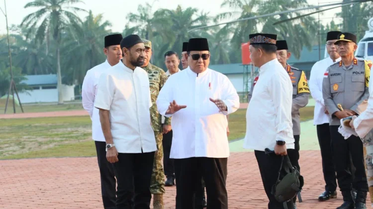 Presiden Prabowo Merayakan Lebaran Bersama Korban Bencana di Aceh Tamiang