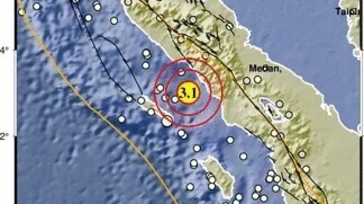 Gempa Magnitudo 3,1 Guncang Aceh Selatan, Tidak Berpotensi Tsunami