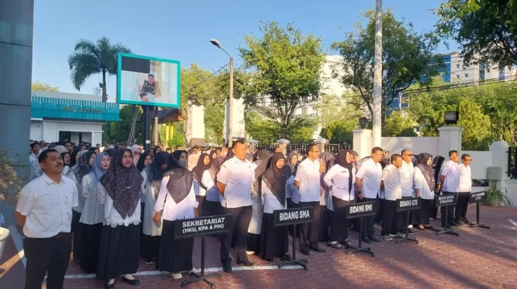 Disdik Aceh Gelar Apel Pasca-Lebaran, ASN Diminta Jaga Etos Kerja