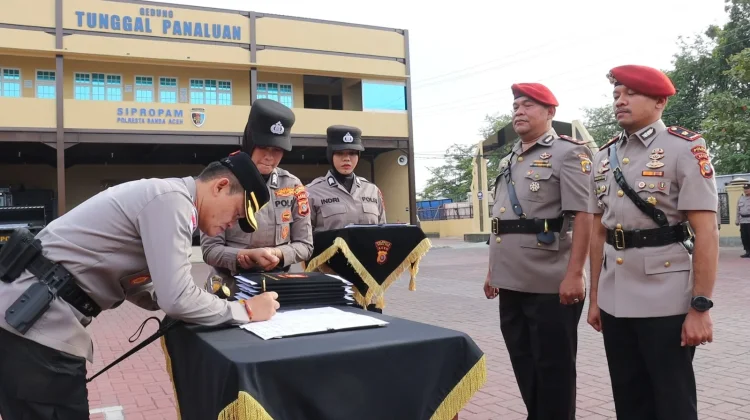 Kasatreskrim, Kasat Narkoba hingga Sejumlah Pejabat Polresta Banda Aceh Diganti